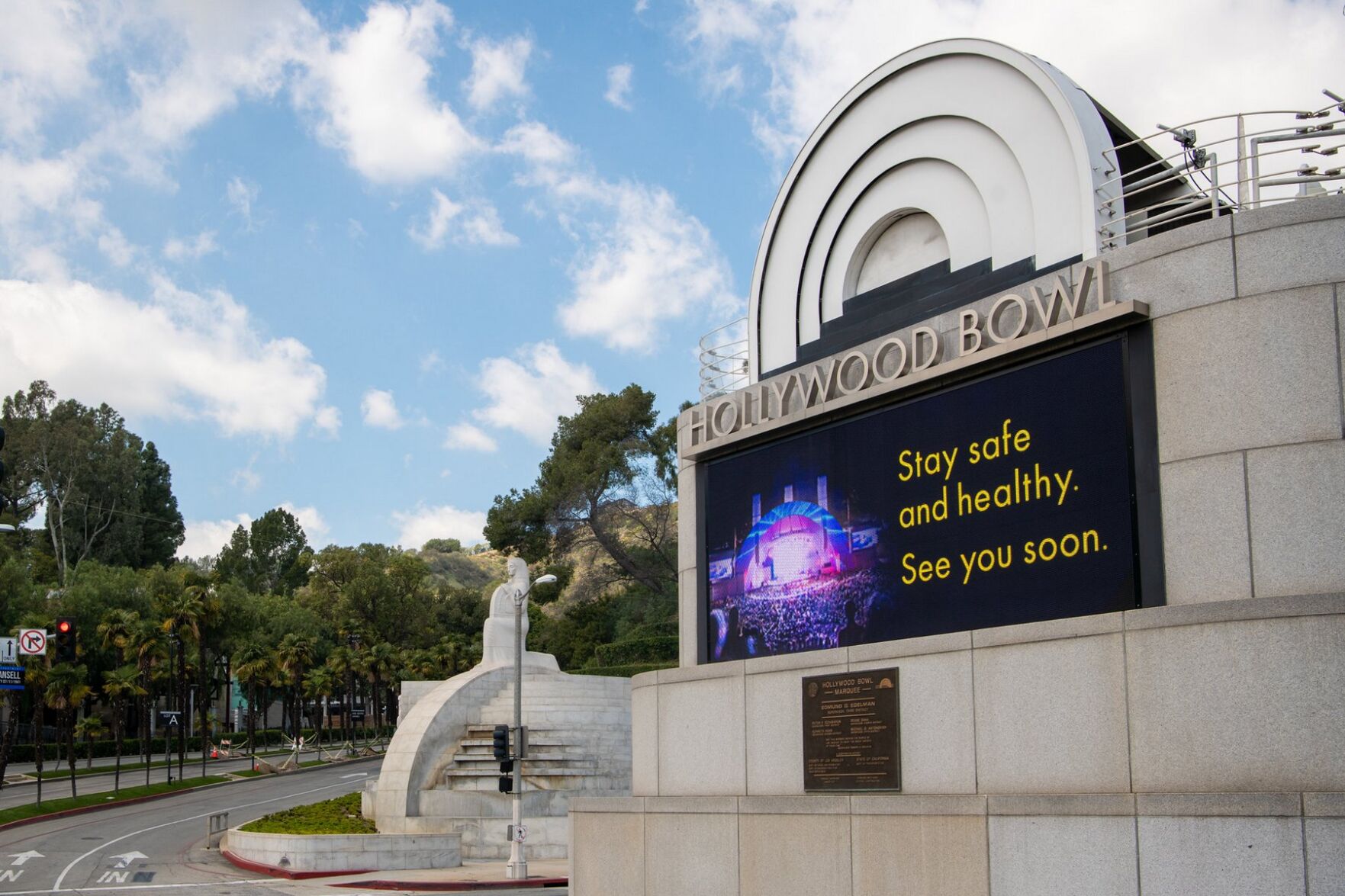 The Hollywood Bowl is closed due to the Novel Coronavirus